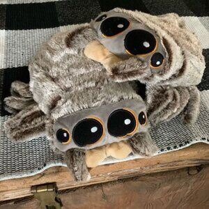 Lucas the Spider 2 Pack - Realistic Spider Plush Toys - Halloween Pillow Mix In